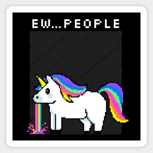 Funny Unicorn Vomiting Ew...People Sticker